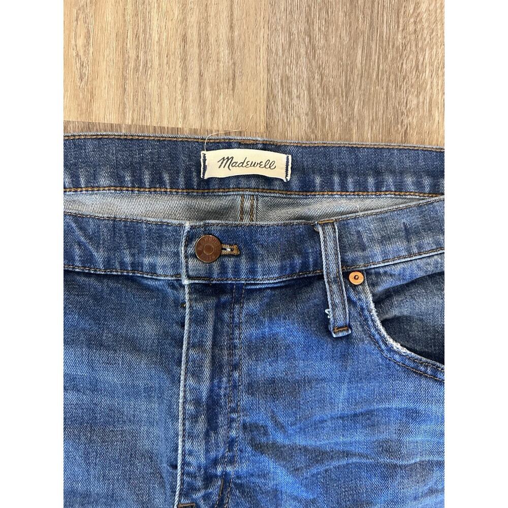Madewell Women's The Boyfriend Blue Medium Wash Denim Slim Jeans 5-Pocket Sz 33 - Picture 5 of 6